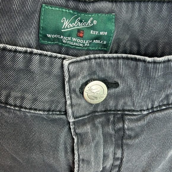 Woolrich Men’s Straight Leg Charcoal Gray Utility Denim  Jeans 34”W x 30”L - Picture 2 of 11